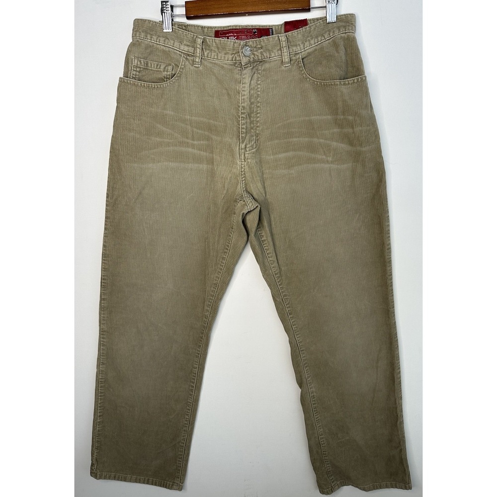 Quiksilver Khaki Corduroy Pants‎ 90's Y2K Baggy Skater Men's Size 32x29